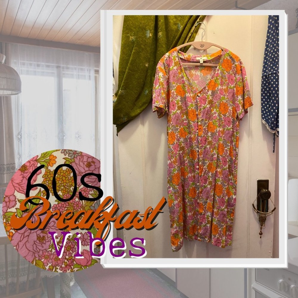 BP Nightgown Robe - S - Vintage 60s 70s 80s Vibes